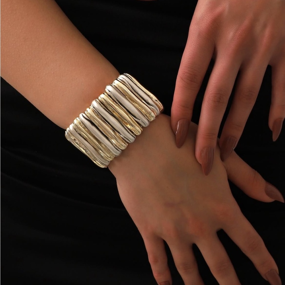 Chunky Adjustable Statement Bracelet - Picture 7 of 12